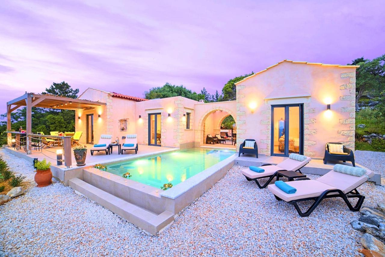 Villa Vardis Heated Pool Vryses Buitenkant foto